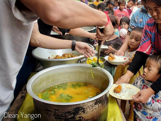 စစ်ဘေးရှောင်ပြည်သူတွေအတွက် အာဟာရဒါနအလှူ July 2022