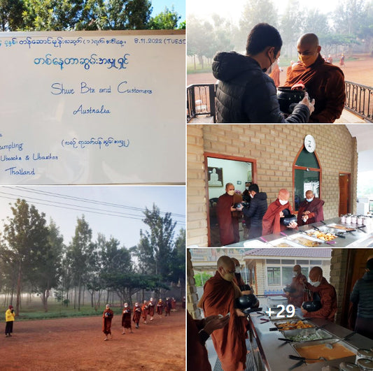Nov 2022, Monthly Food Dana for Paauk Tawya (Heho)