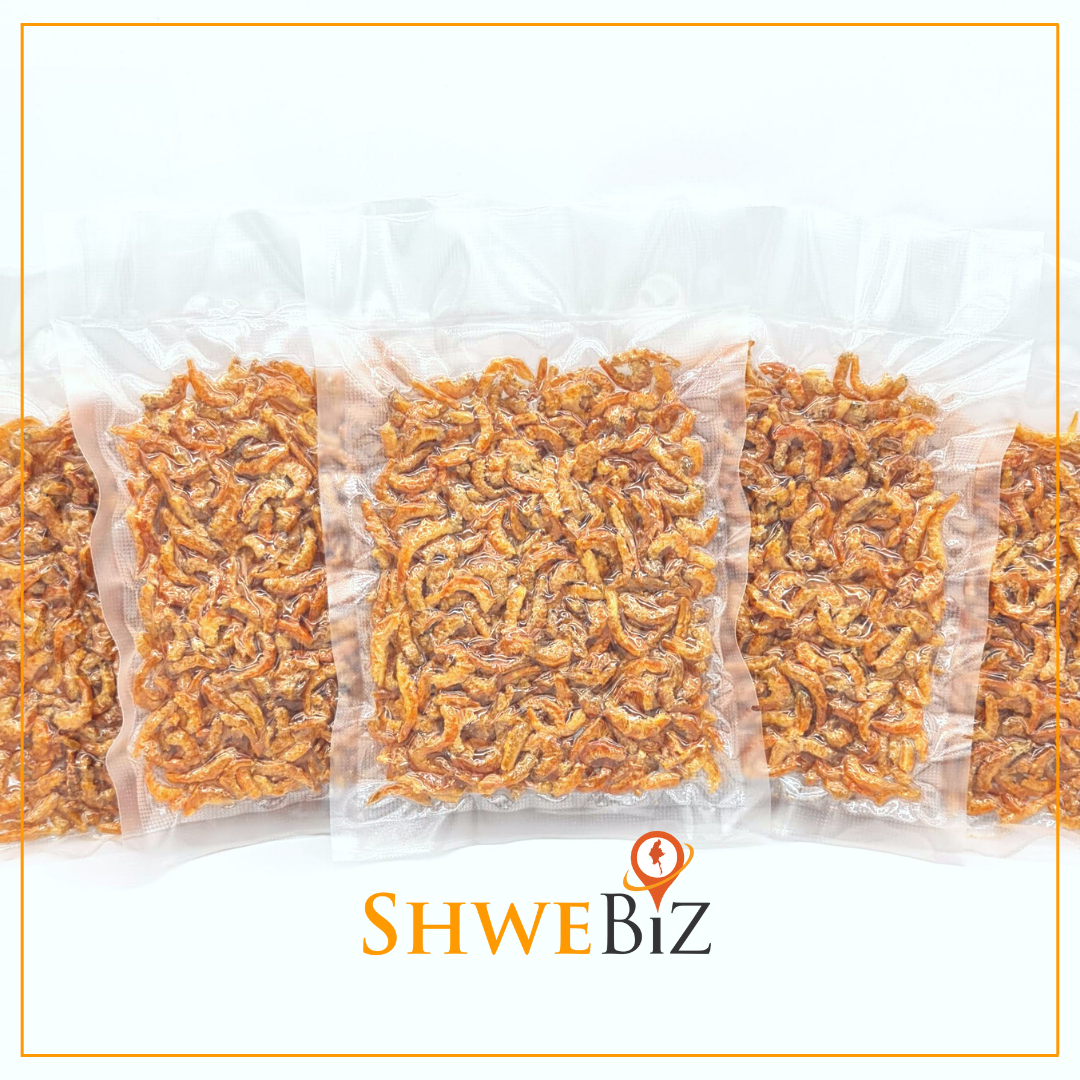 ရွှေပုစွန်ခြောက် - သဘာဝ အချိုခြောက် (Premium Quality) (160g)