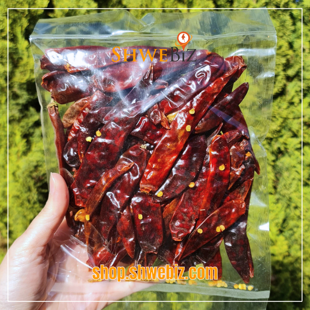 Whole Big Chilli ငရုတ်သီးခြောက် (အတောင့်ပွရှည်) (100g)