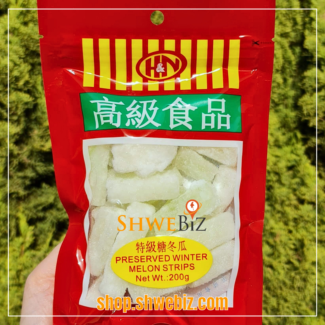 Preserved Winter Melon Strips ကျောက်ဖယုံယို (200g)