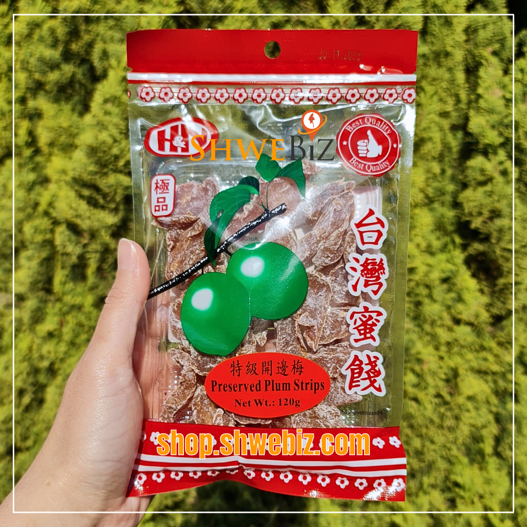 Taiwan Preserved Plum Strips ထိုင်ဝမ် မက်မန်းအသား (120g)