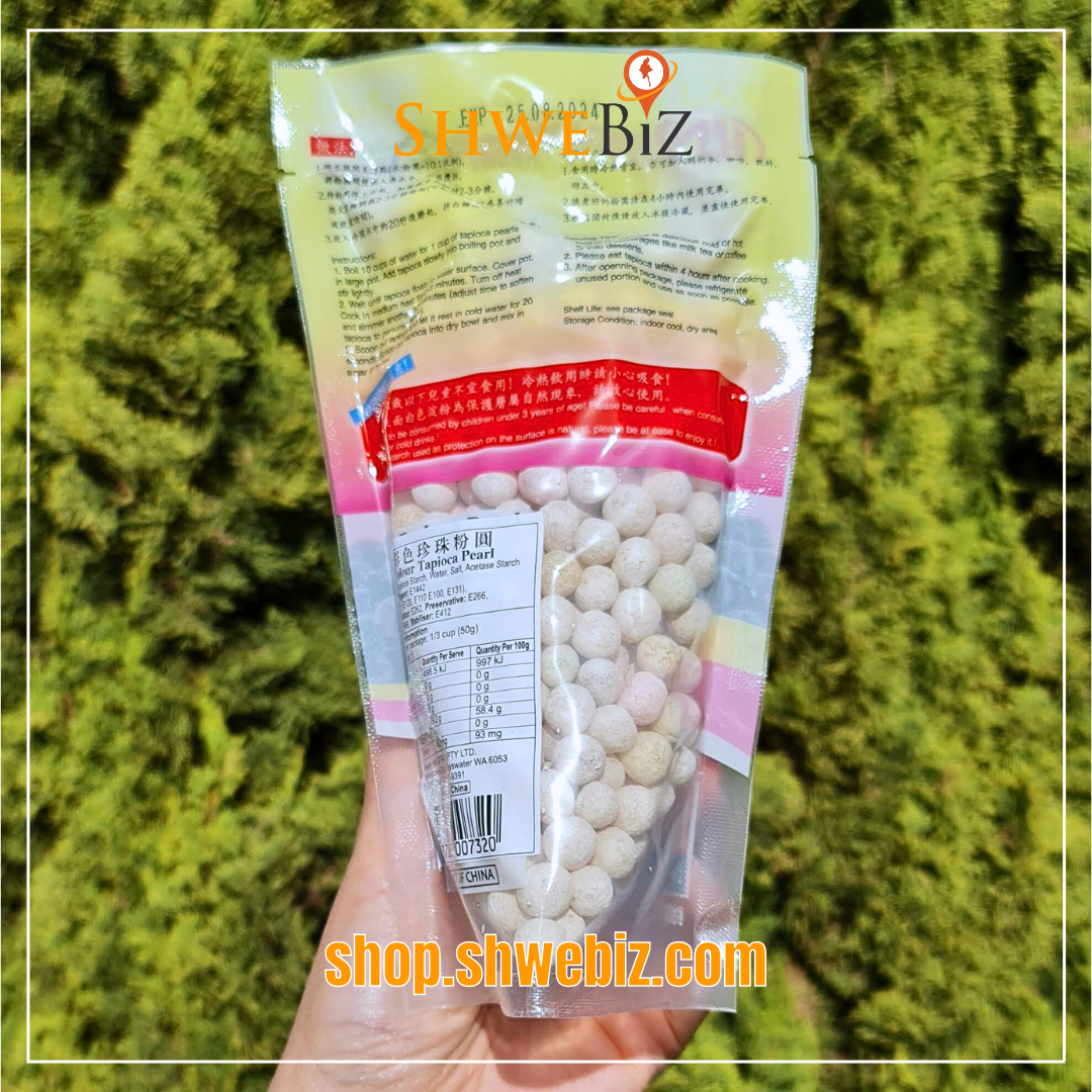 Tapioca Pearl ပုလဲသီး (ရောင်စုံ) (250g)