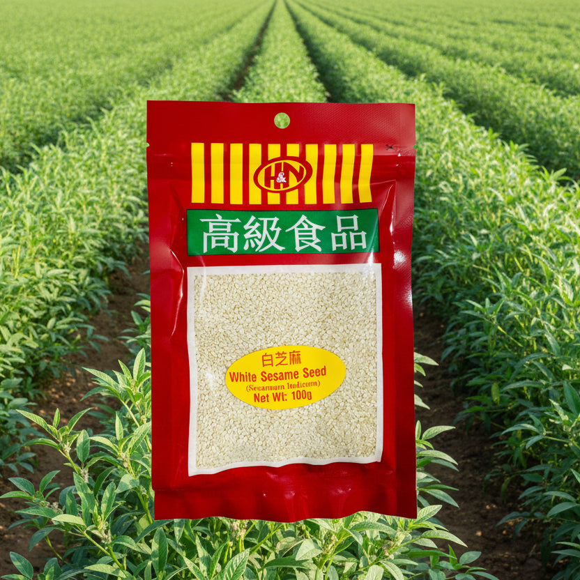 H&N White Sesame Seeds (နှမ်းစေ့အဖြူ) 100g