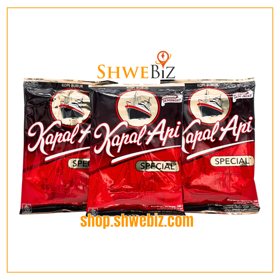 Kapal Api Grounded Coffee အင်ဒိုနီးရှား ကော်ဖီမှုန့် (160g)