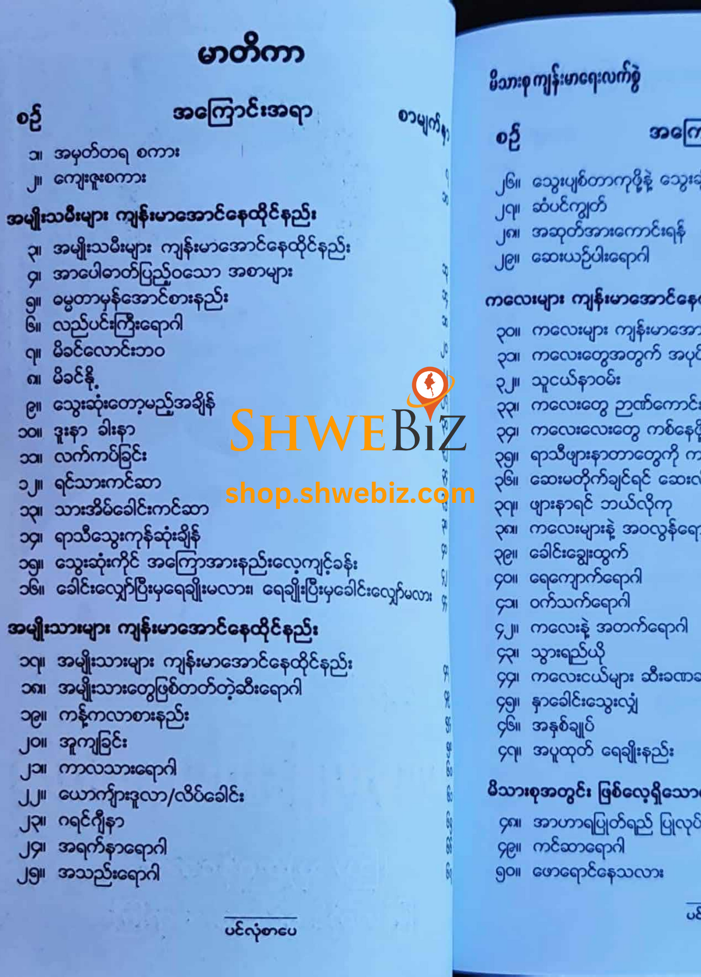ဆရာကြီး (ဩ/သု) ဦးရန်အောင် မိသားစု ကျန်းမာရေးလက်စွဲ