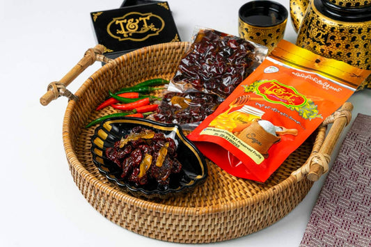 T&T တလုတ်စာ စပ်စပ်လန်သစ်သီးယို (၁၀ ထုပ်တွဲ)