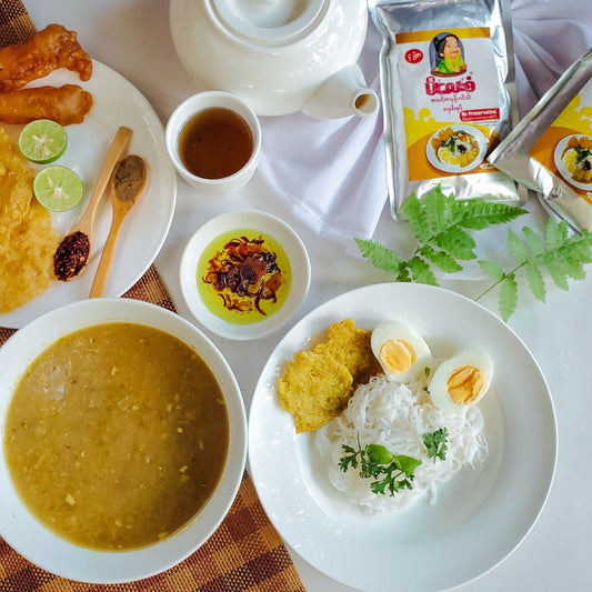 မိလေးစံ မုန့်ဟင်းခါးအနှစ်ထုပ် ၄ပွဲစာ (275g)