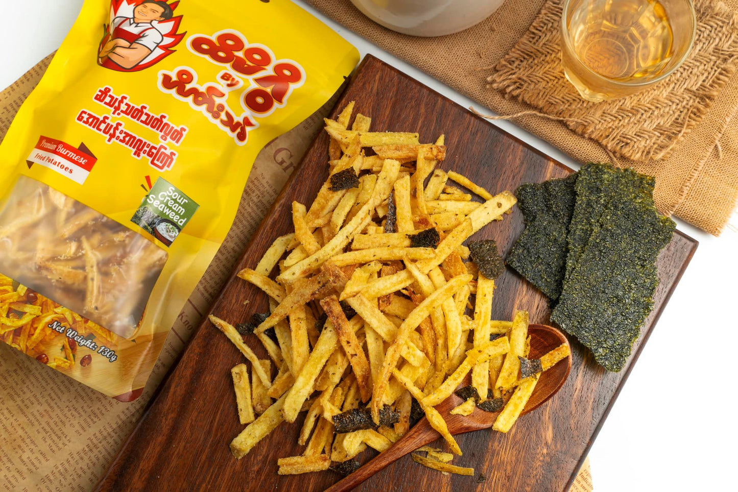 ထိမိဂွိ အောင်ပန်းအာလူးကြော် (Seaweed) (130g)