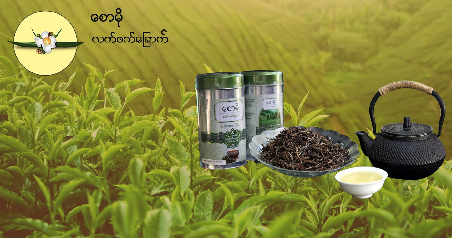 စောမို လက်ဖက်ခြောက် (သံဗူး) (215g)