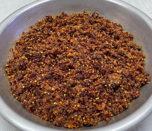 ရွှေမိုးသဲ ငပိကြော် (185g)