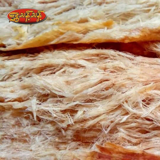 ရွှေသန့်သန့် ထူးထူးရှယ် ငါးရံ့ခြောက် မီးကင် - ၂၅ကျပ်သား အထုပ်ကြီး (400g)