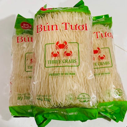Three Crabs Bún tươi မုန့်ဟင်းခါး မုန့်ဖတ် (400g)