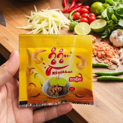 ဂွီဂွီ ရှုးရှဲ ပုစွန် ငပိထောင်း (20g)